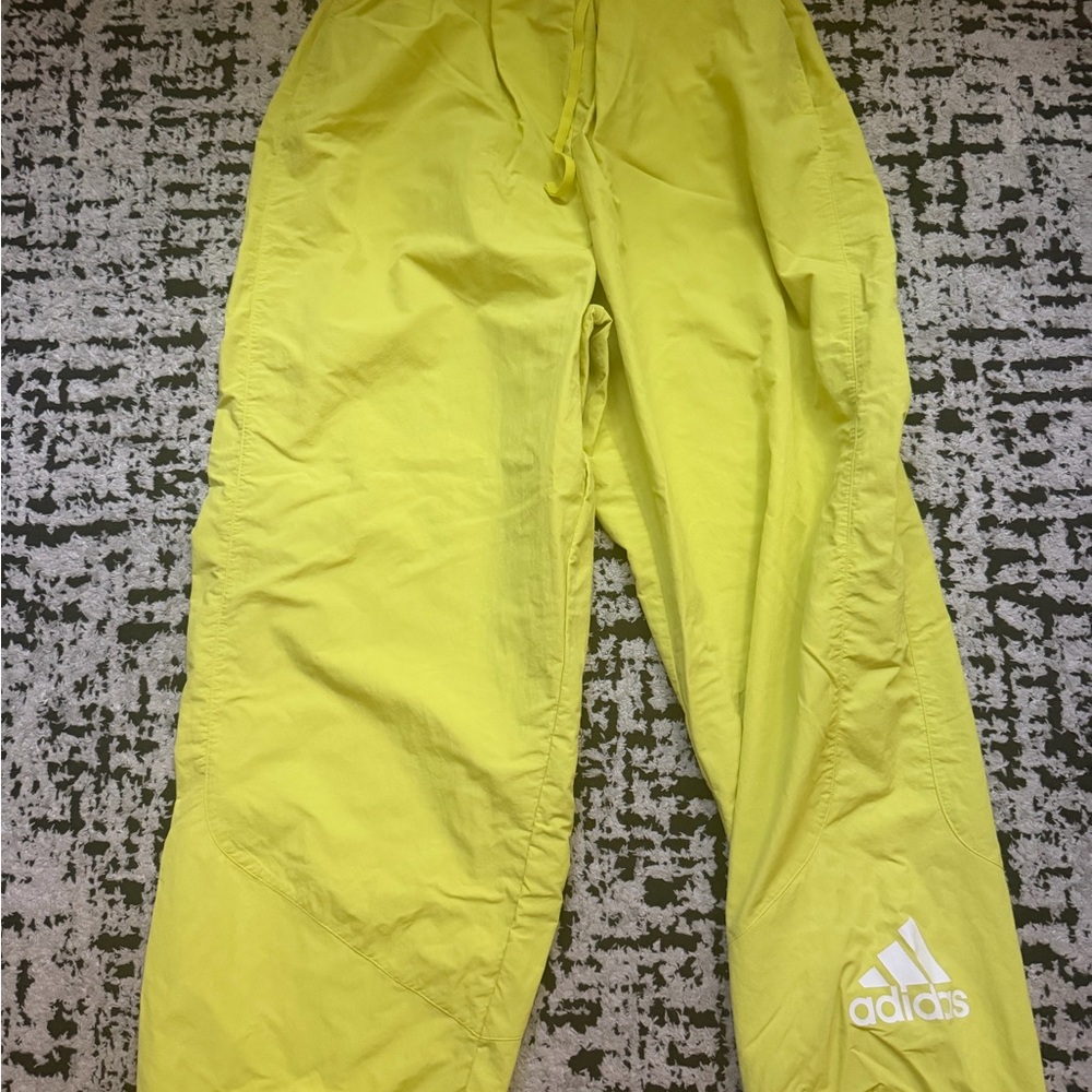 adidas women’s neon Athletic Pants size XL